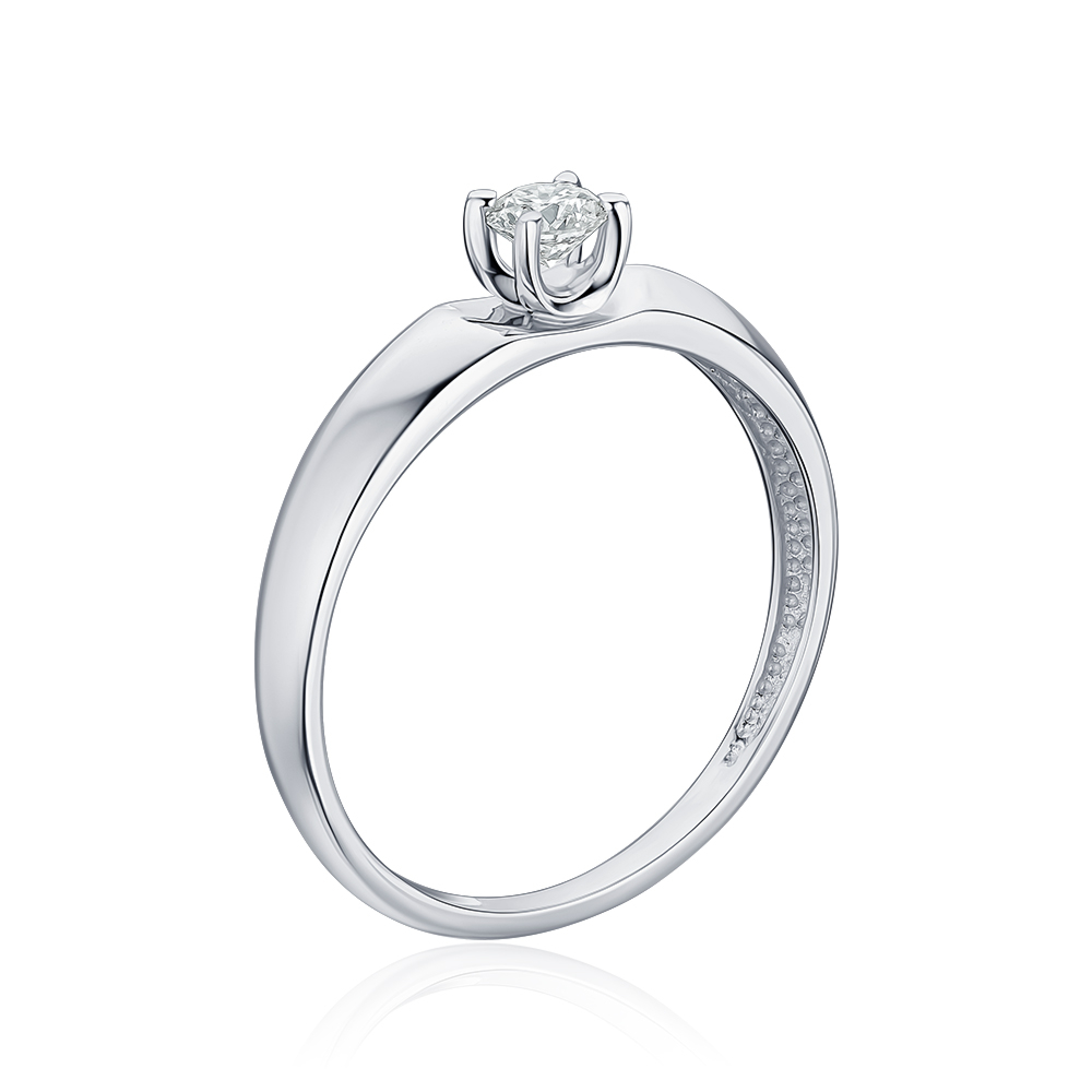 Золотое кольцо с бриллиантом 52509/02/1/9220