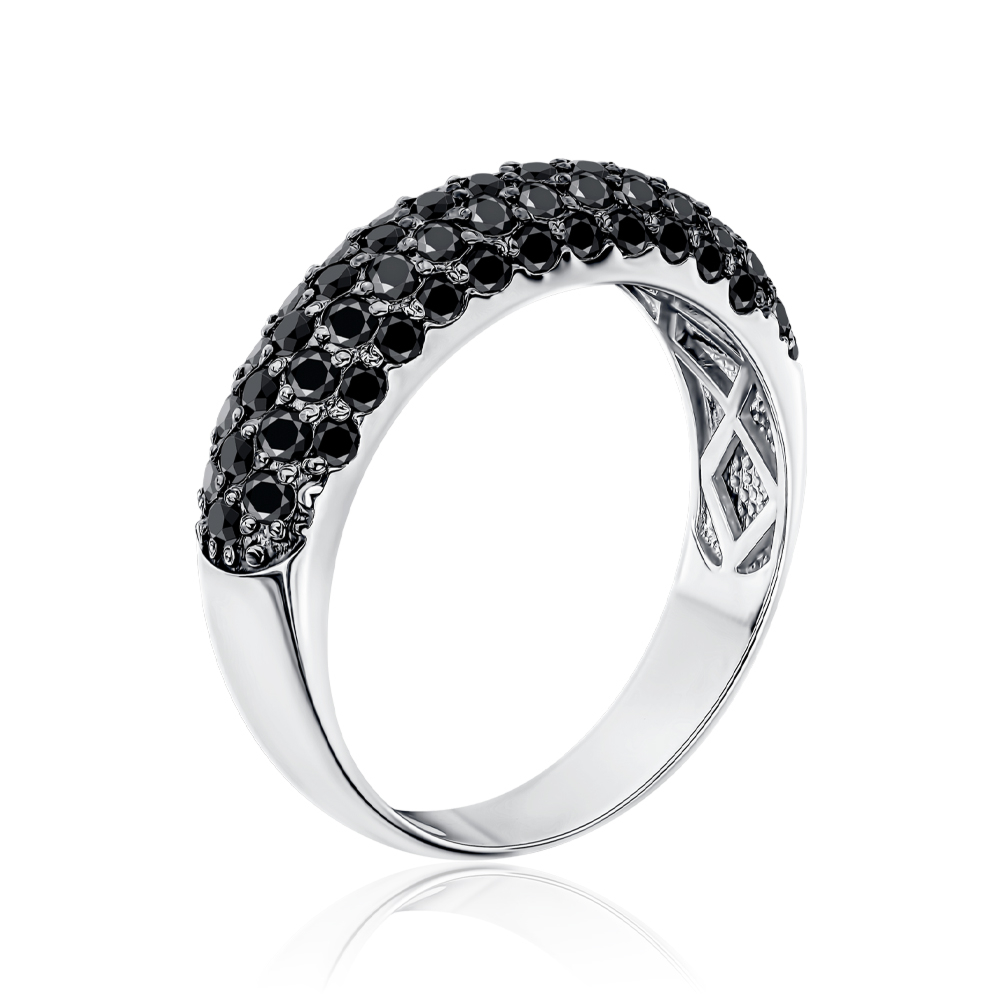 Золота каблучка з діамантами 52521/02/1/11762