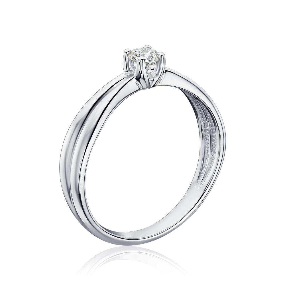 Золота каблучка з діамантом 52604/02/1/9218