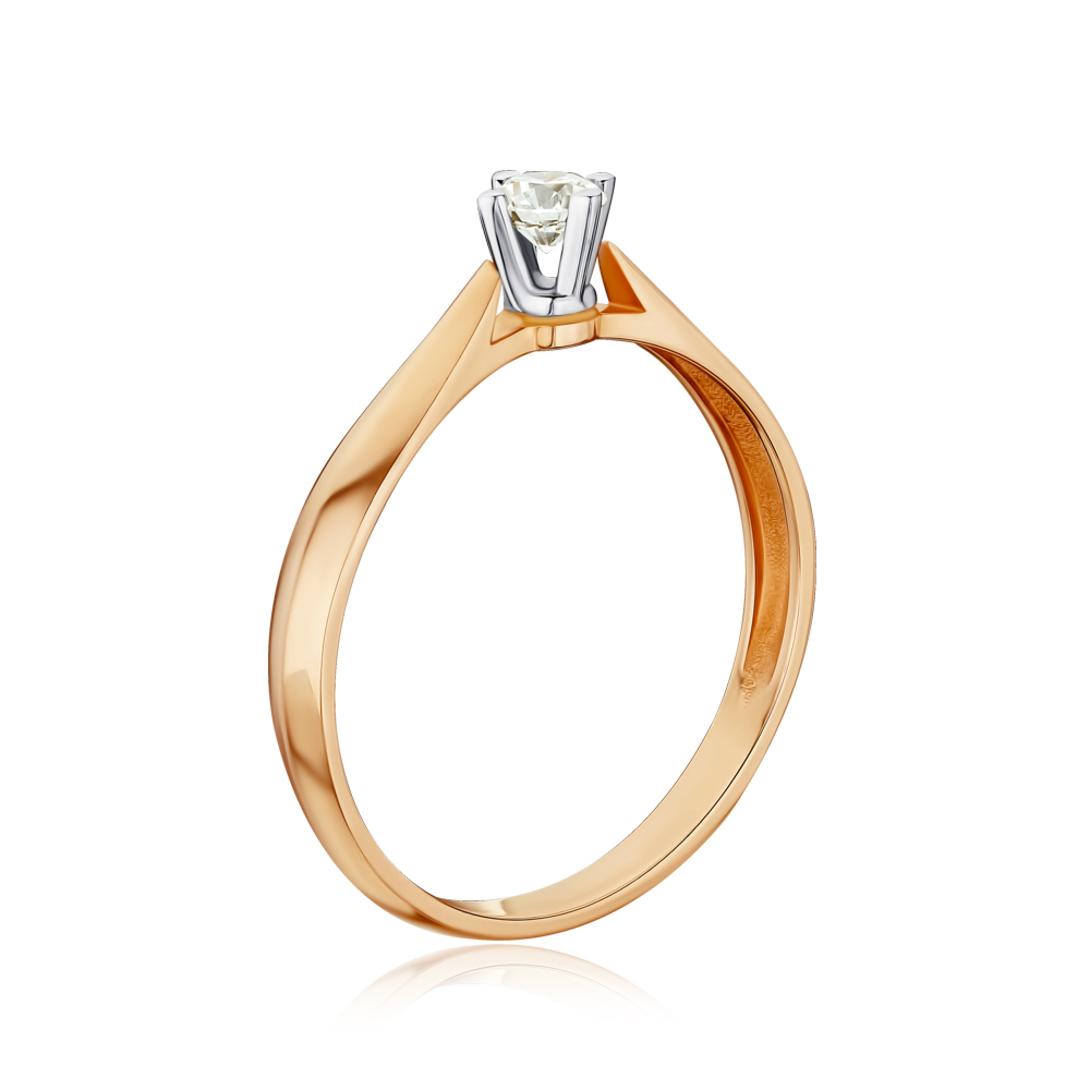 Золота каблучка з діамантом 53013/14/1/8014