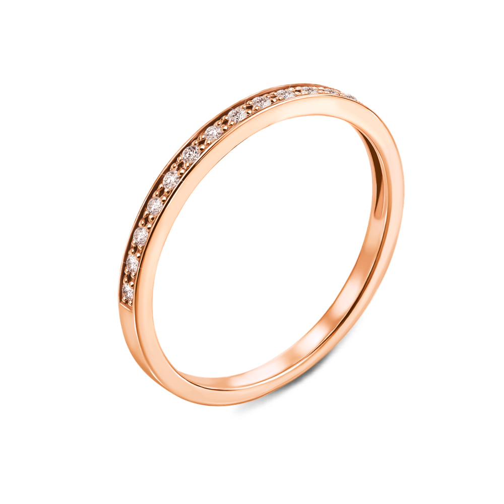 Золотое кольцо с бриллиантами. Артикул 53039/1.25