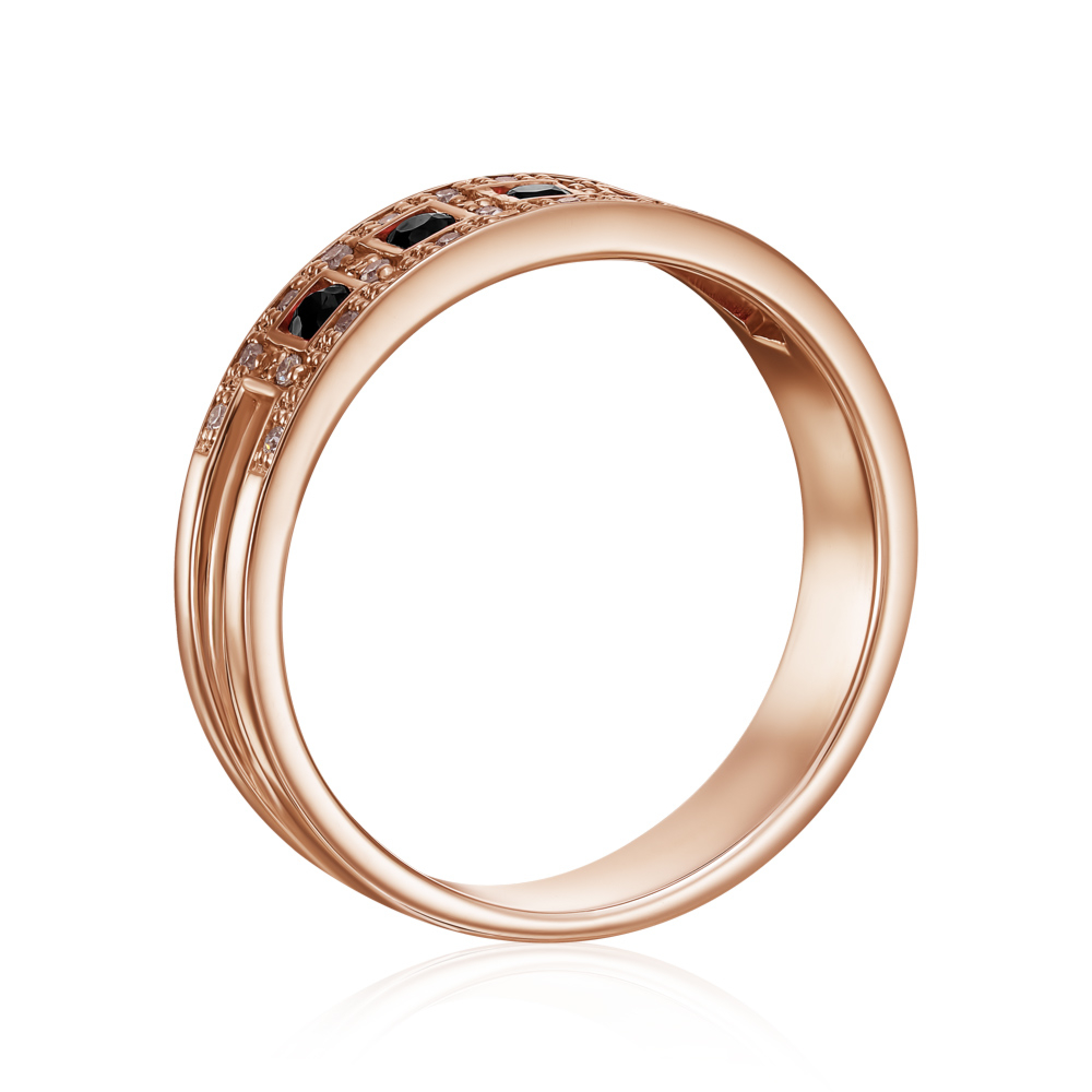 Золотое кольцо с бриллиантами. Артикул 53040/01/1/8015