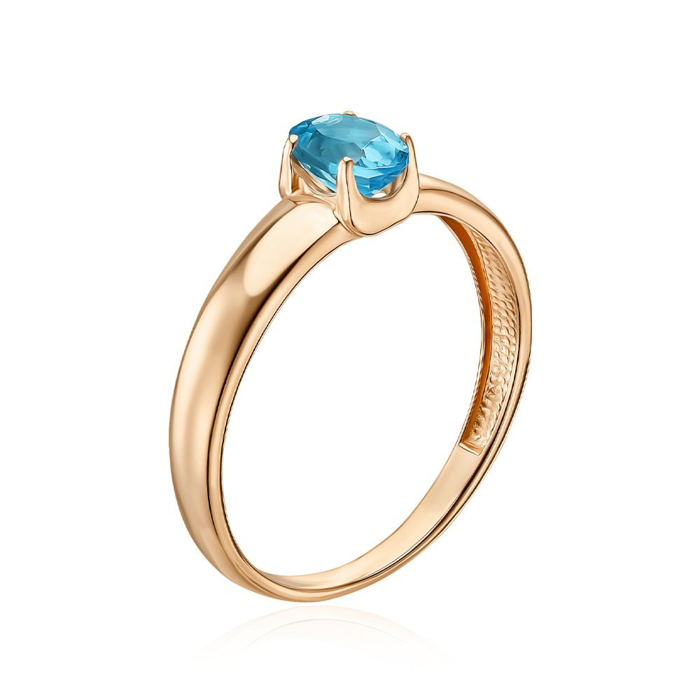 Золотое кольцо с топазом 530413/01/0/5023