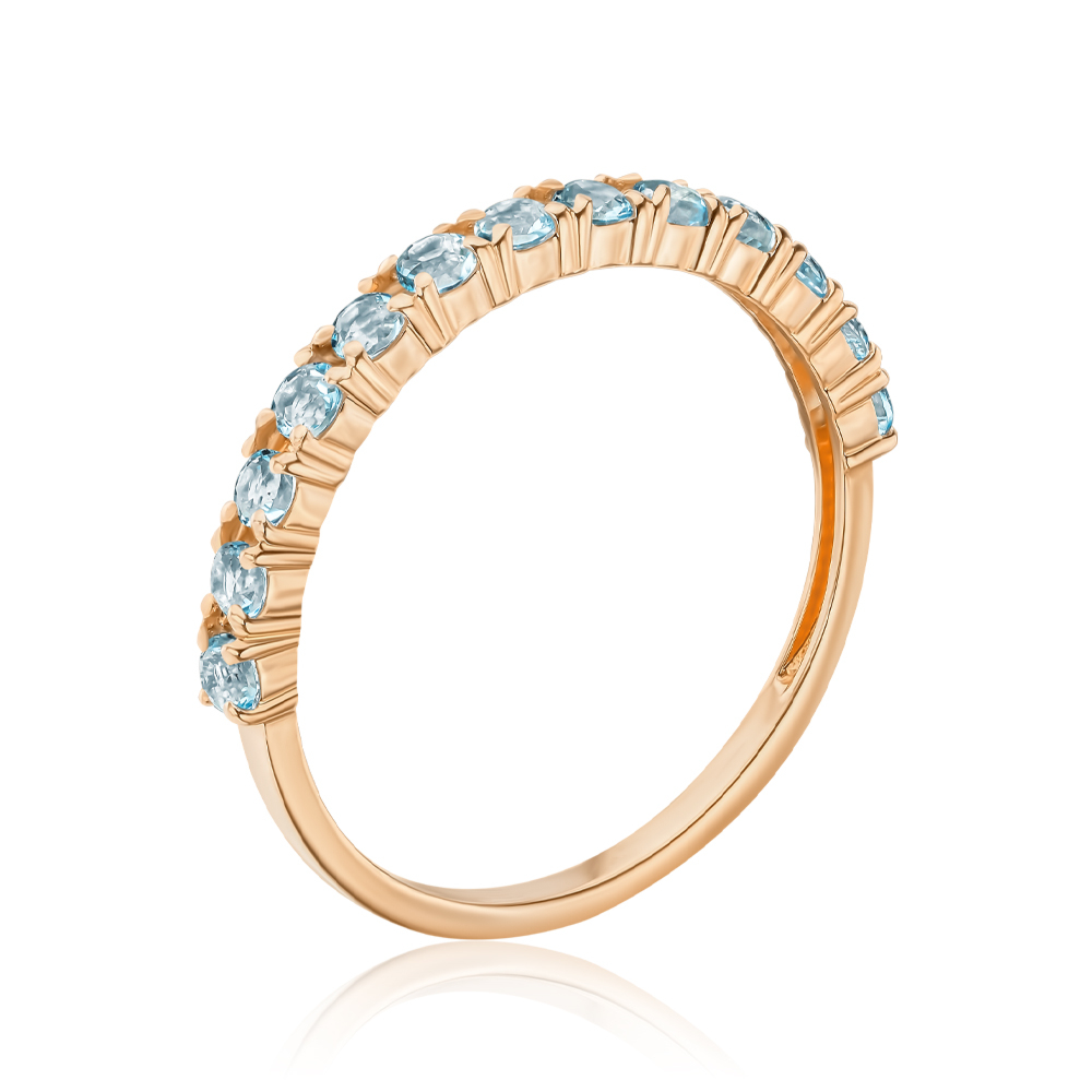 Золота каблучка з топазами 530481/01/0/6204