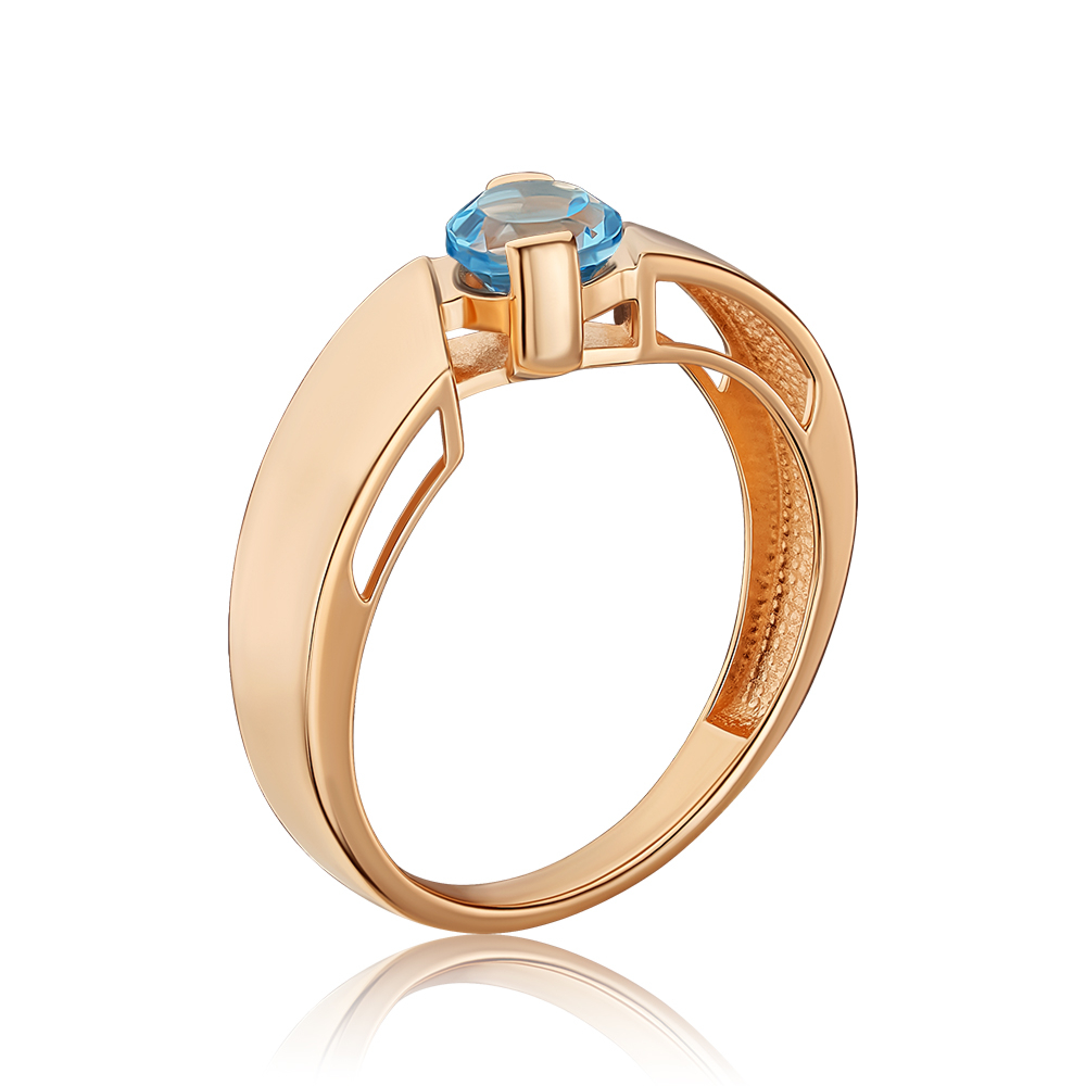 Золота каблучка з топазом 530501/01/0/5094