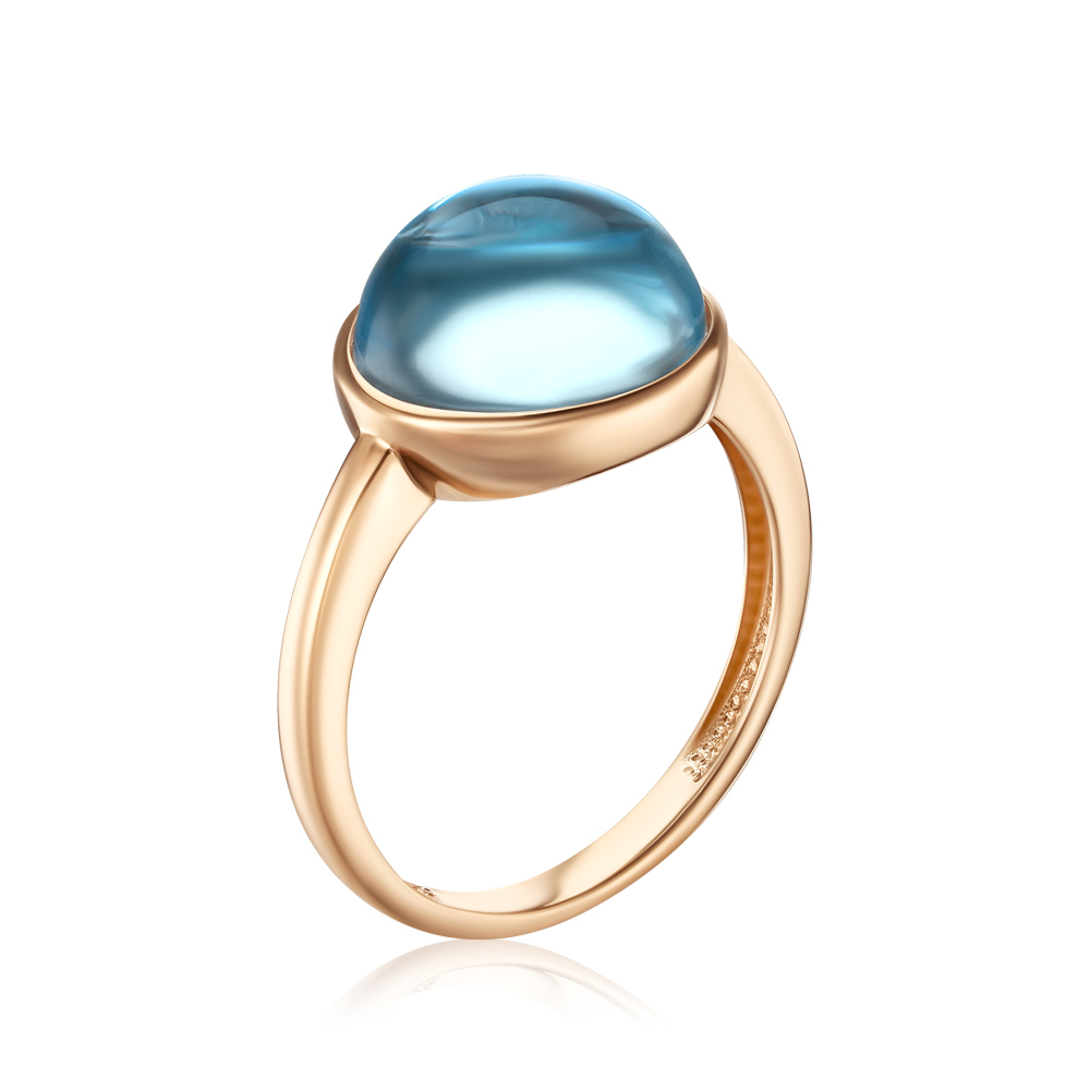 Золота каблучка з топазом 530506/01/0/16211