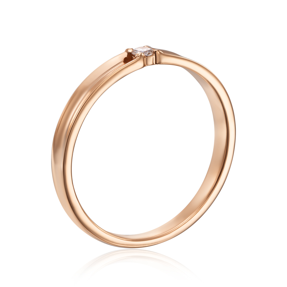 Золотое кольцо с бриллиантом. Артикул 53066/01/0/8031 (53066/2)
