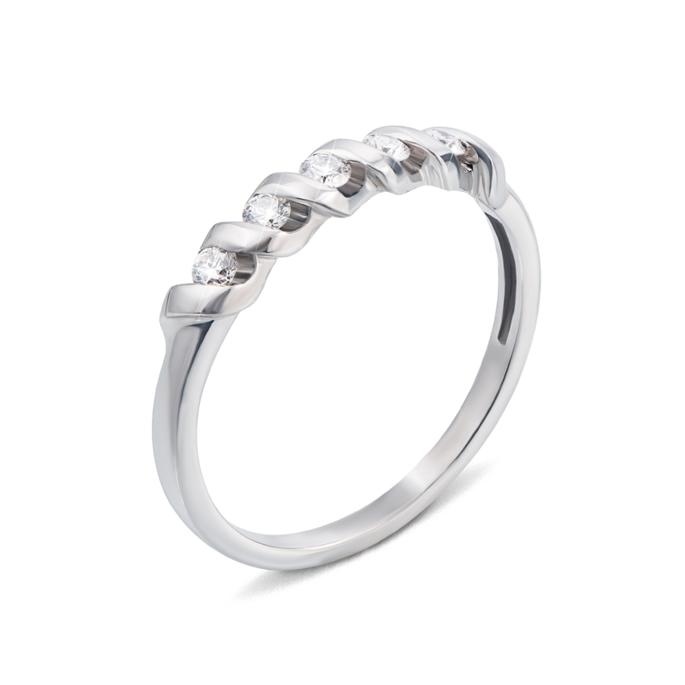 Золотое кольцо с бриллиантами. Артикул 53069/2б