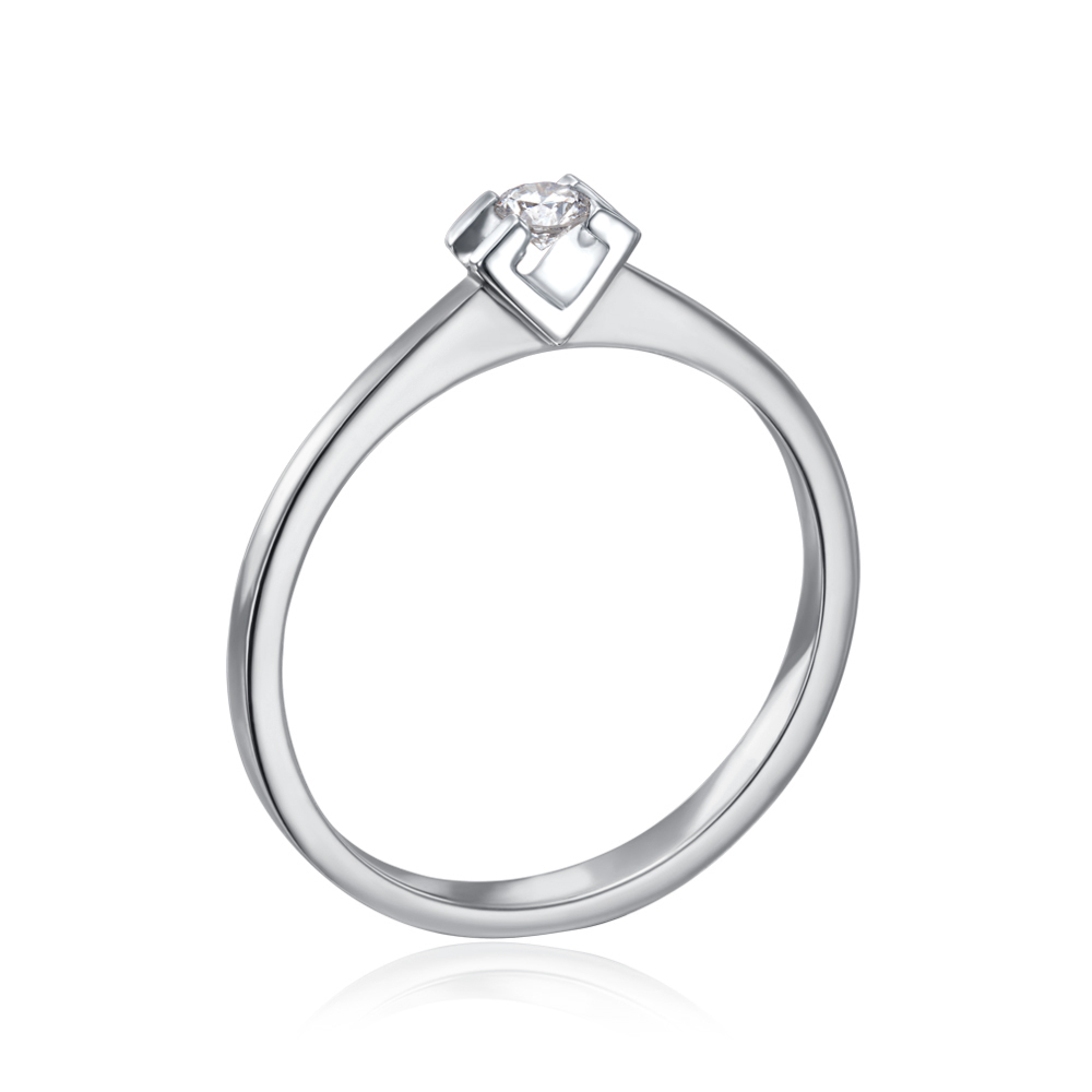 Золотое кольцо с бриллиантом. Артикул 53096/2.5б