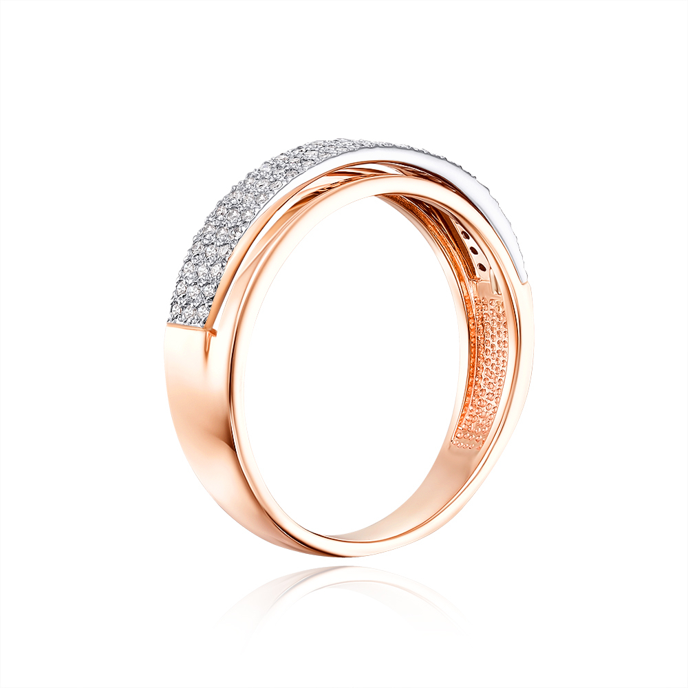 Золотое кольцо с бриллиантами. Артикул 53139/0.8S