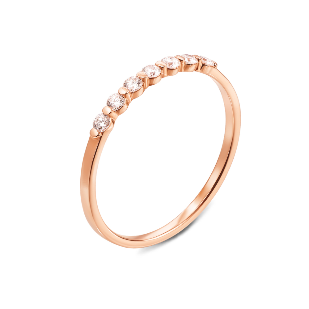 Золотое кольцо с бриллиантами. Артикул 53152/1.75