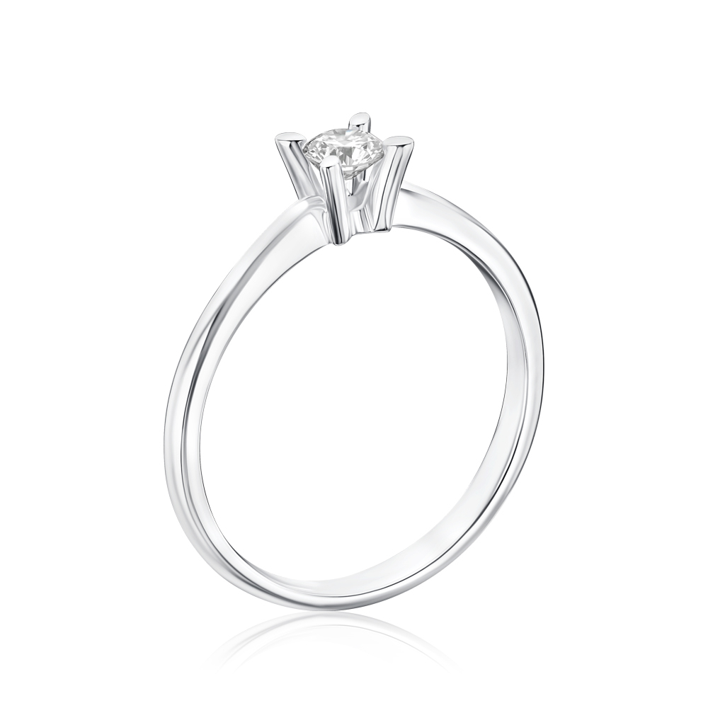 Золота каблучка з діамантом 53187/02/1/10122