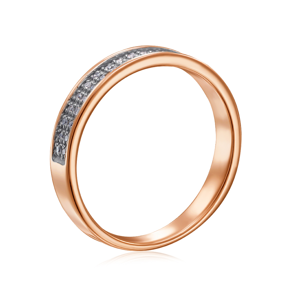 Золотое кольцо с бриллиантами. Артикул 53255/01/1/8007 (53255/0.8S)