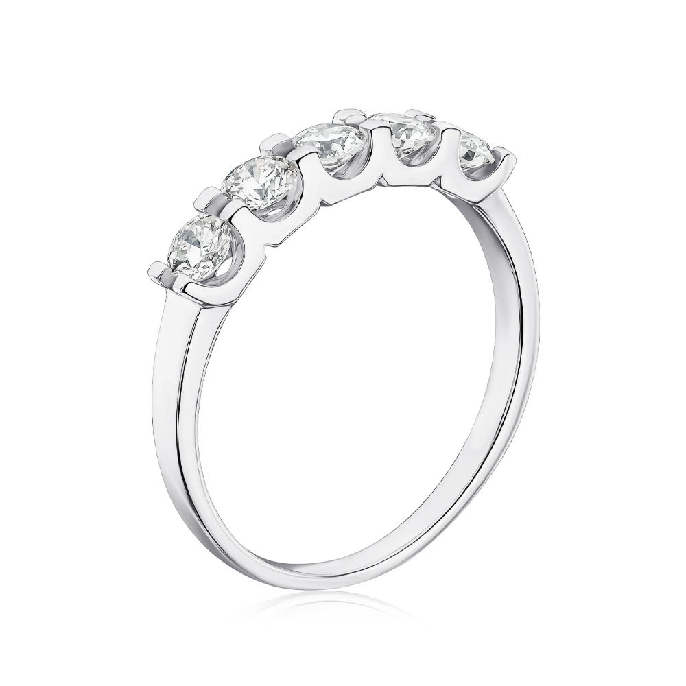 Золотое кольцо с бриллиантами 53364/02/1/9218