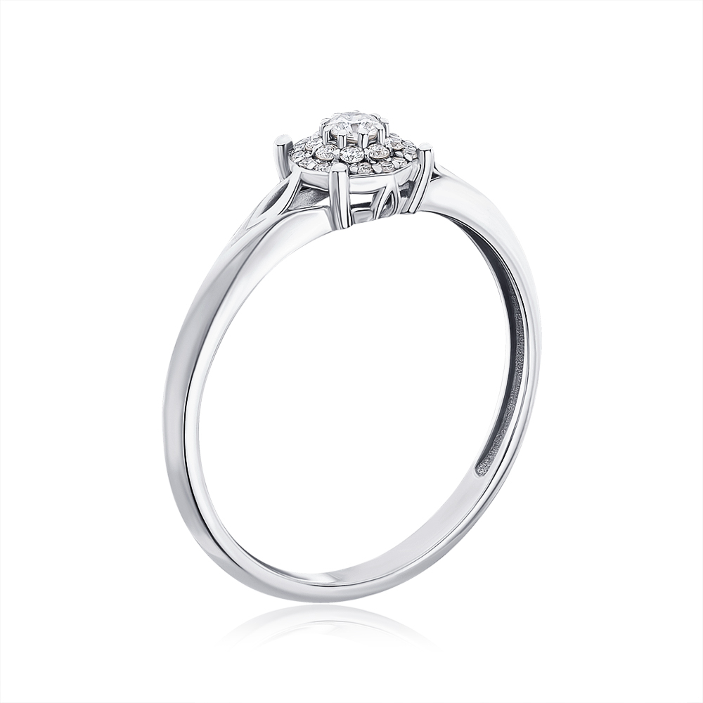 Золота каблучка з діамантами 53633/02/1/11067