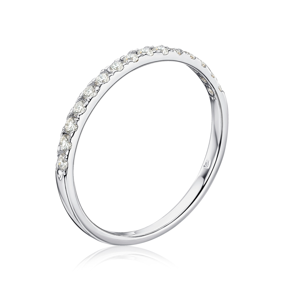 Золота каблучка з діамантами 53636/02/1/8045