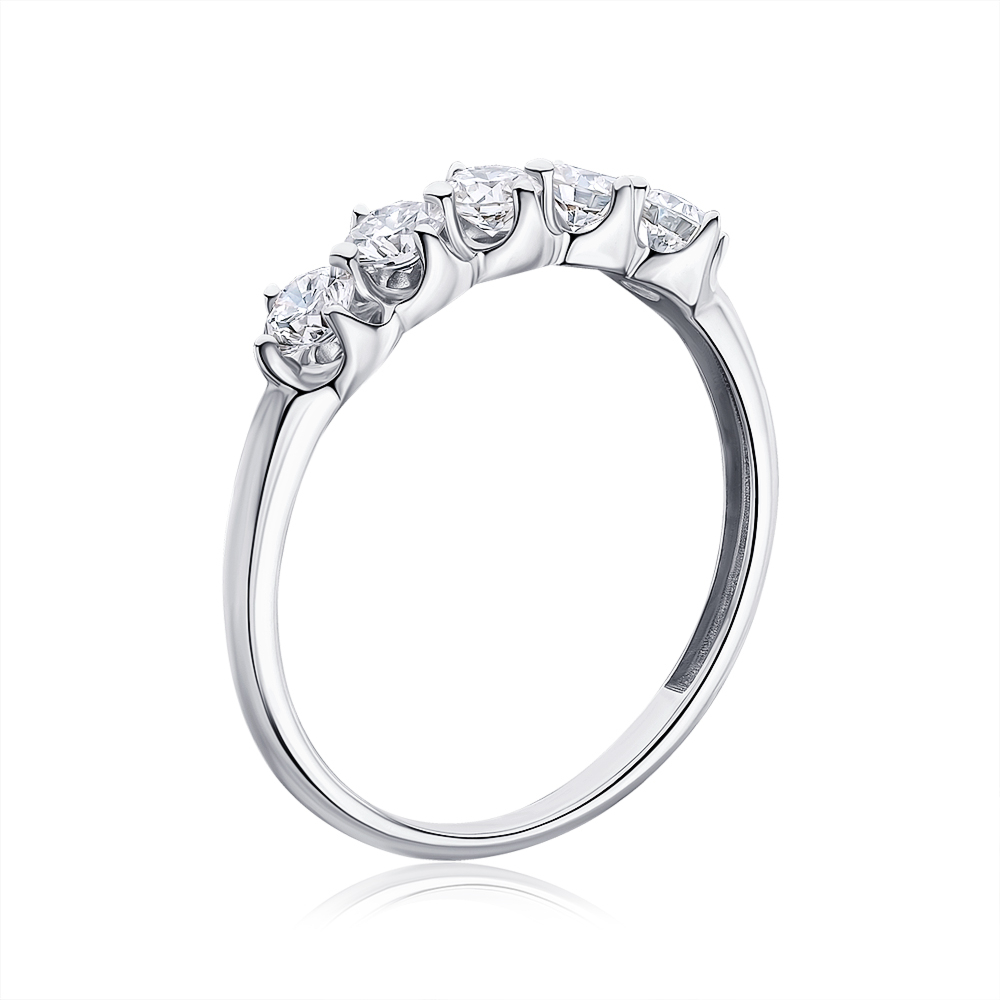 Золотое кольцо с бриллиантами 53644/02/1/8010