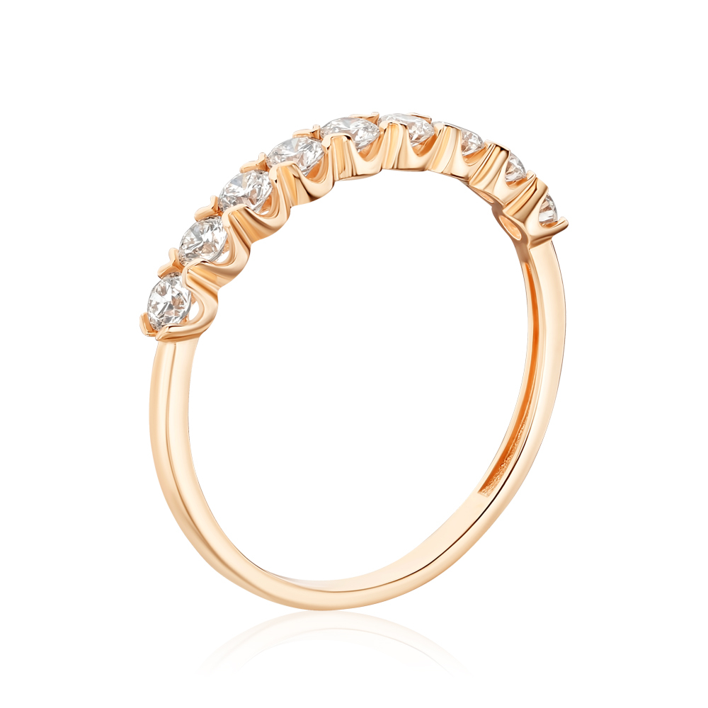 Золотое кольцо с бриллиантами 53669/01/0/8002