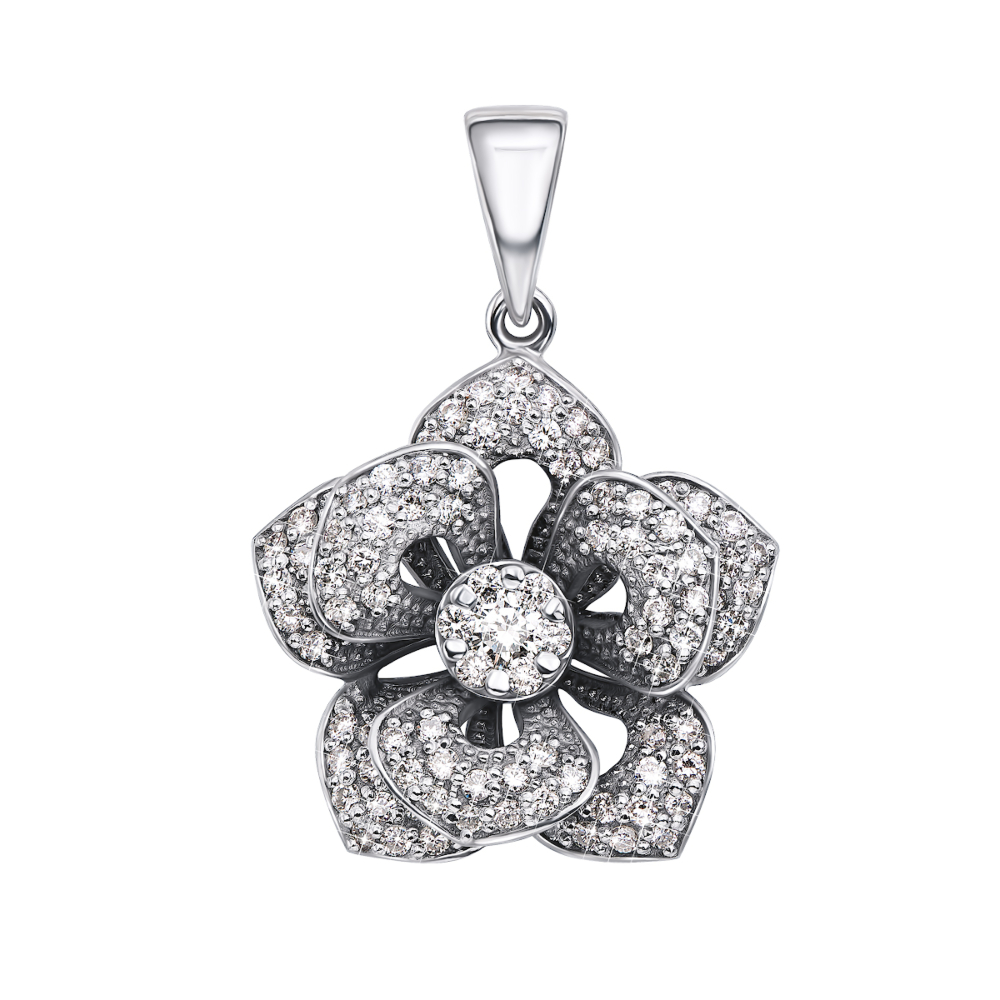 Золота підвіска з діамантами  53923/02/1/8021