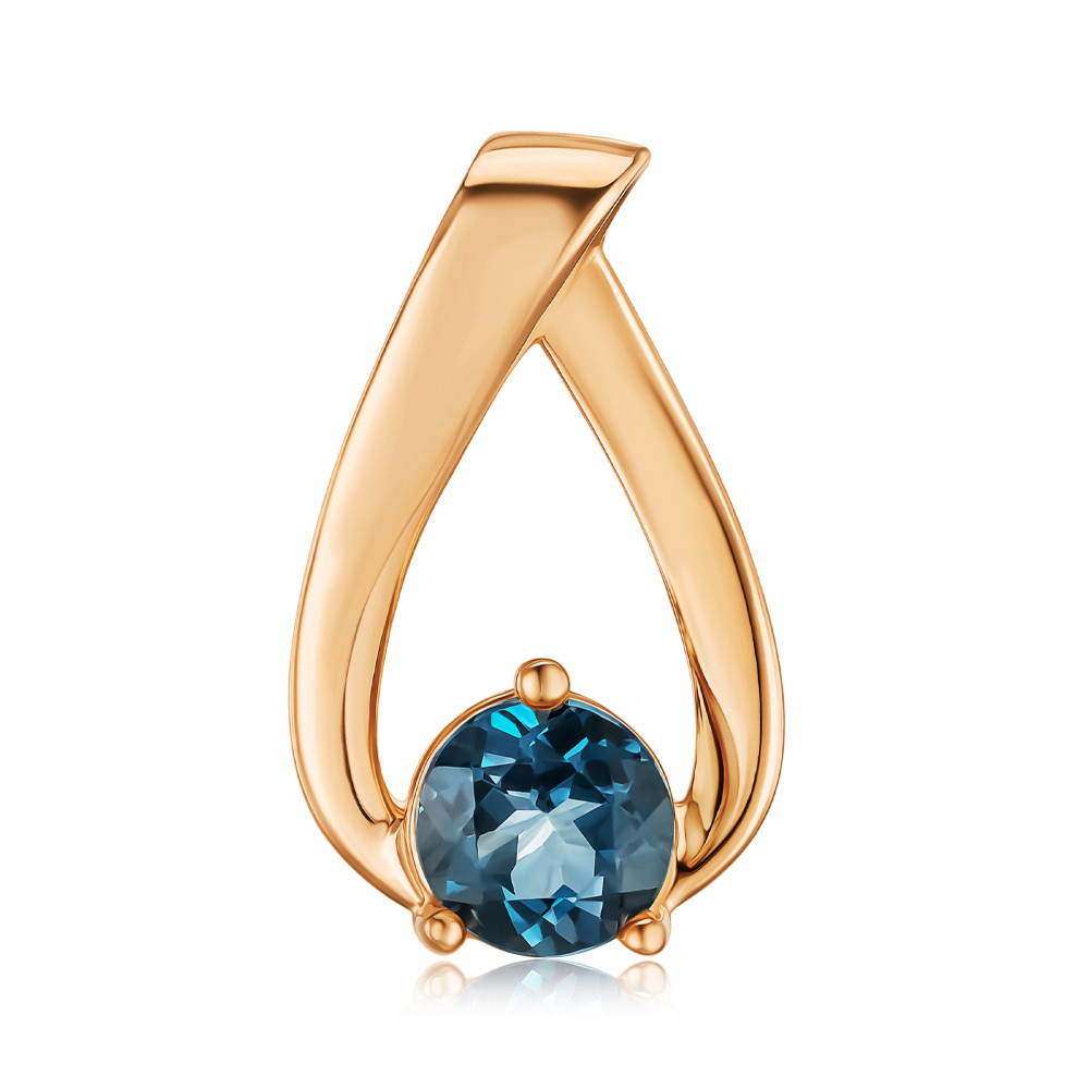 Золота підвіска з топазом London 550146/01/0/5511