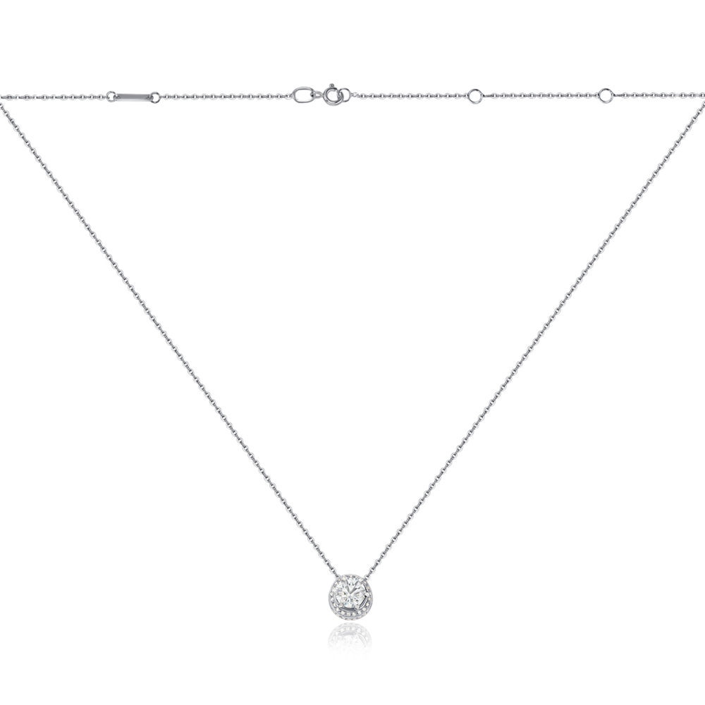 Золотое колье с экобриллиантами 560004/66024-1-L/02/1/11927