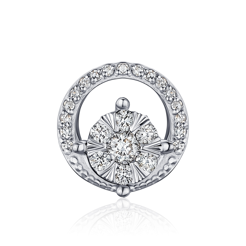 Золота підвіска з діамантами 560138/02/1/11358