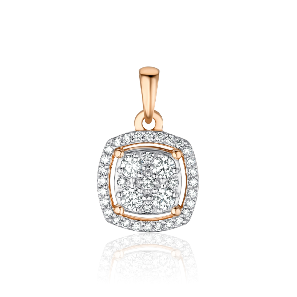 Золотая подвеска с бриллиантами 560154/01/1/11027