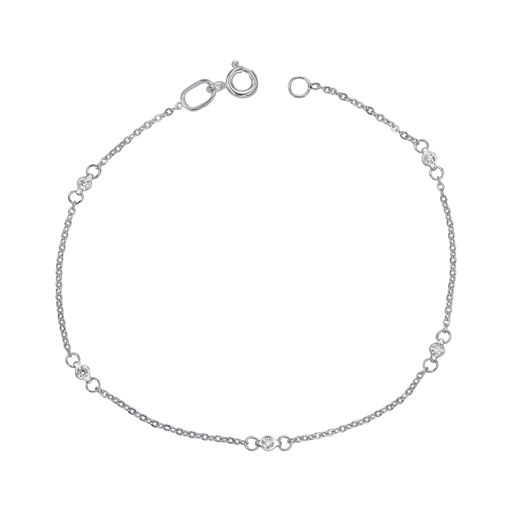 Золотий браслет з діамантами 560170/66024-3/02/1/9022