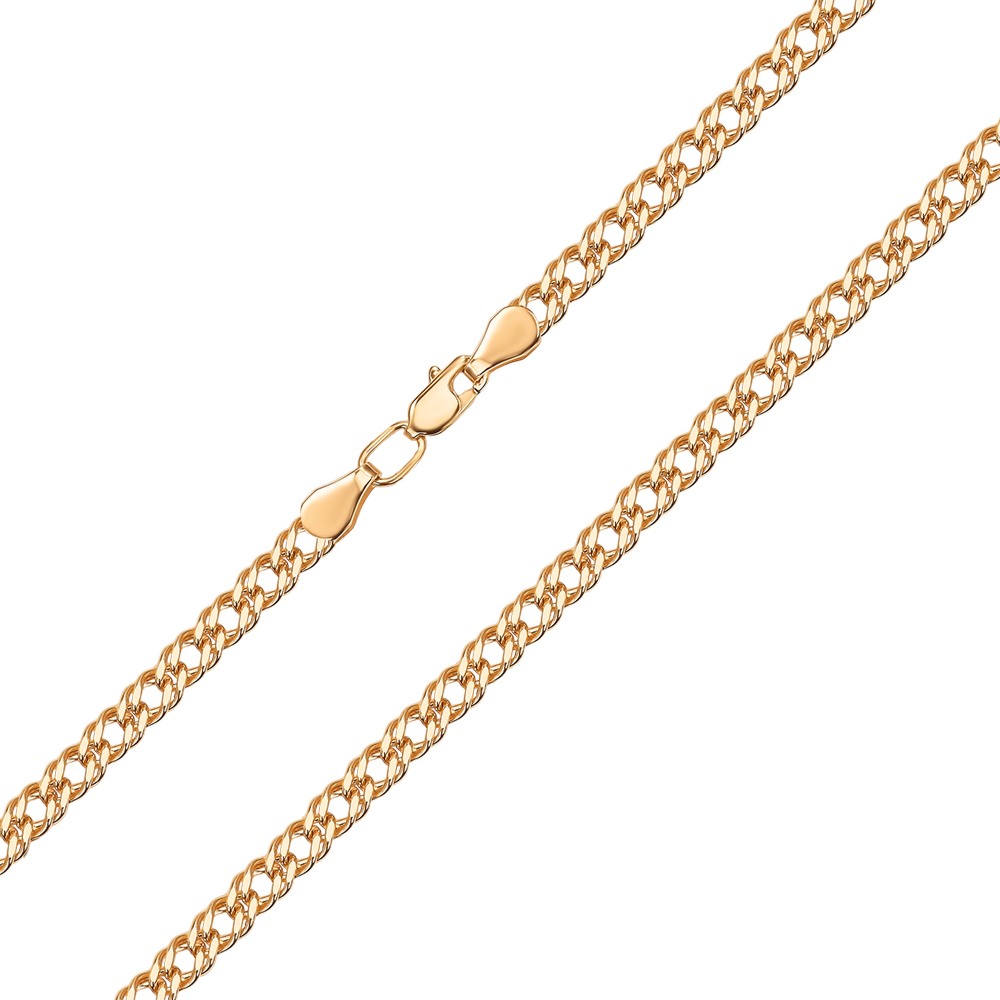 Срібний позолочений ланцюжок 66912-10.5-9/17