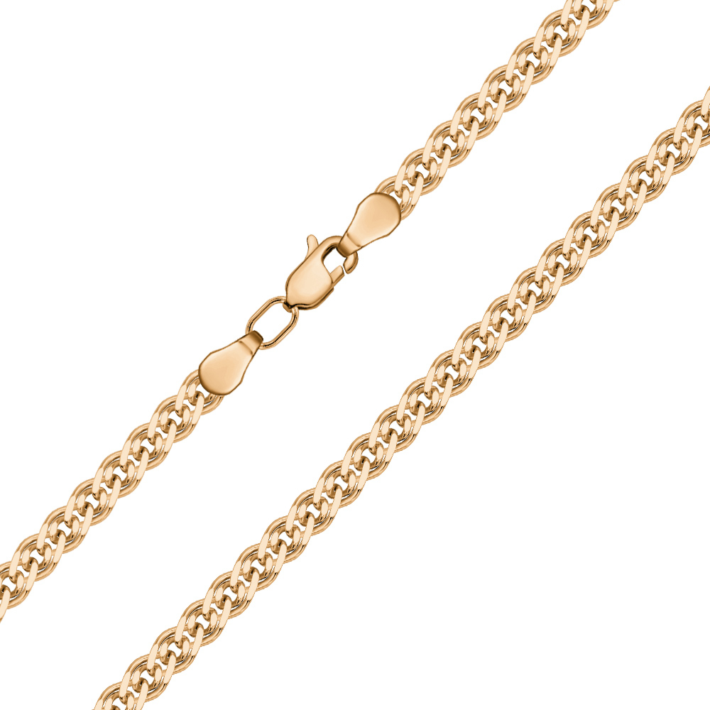 Позолочений срібний ланцюжок 66968-8-9/17