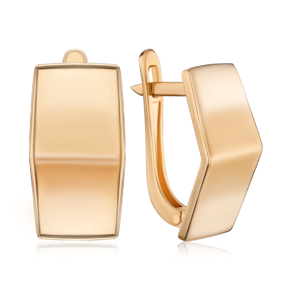 Золотые серьги без вставки S216270-E/01