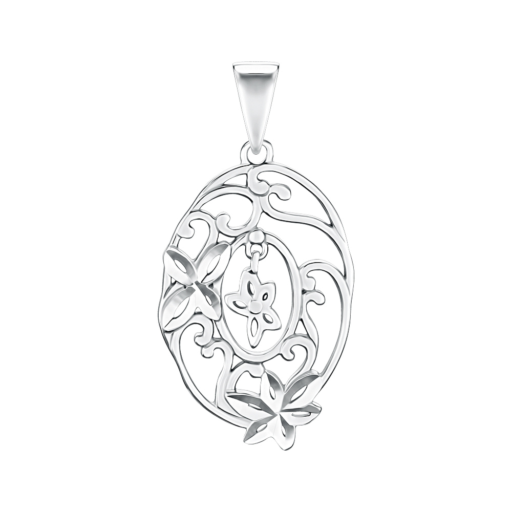 Срібна підвіска без вставки с70184