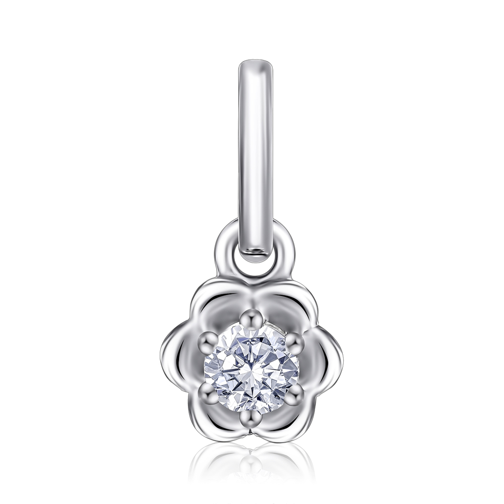 Серебряная подвеска с фианитом. Артикул с70190