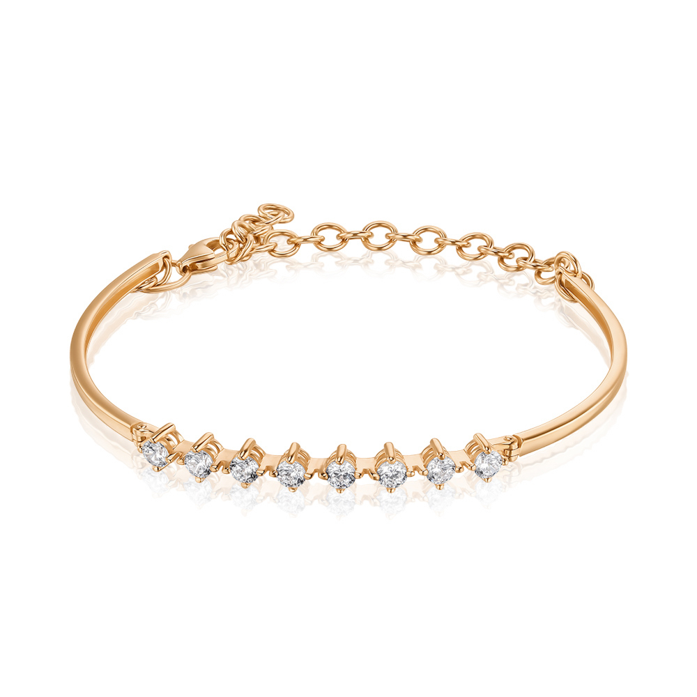 Золотий браслет з фіанітами Tesori 7119/01/0/4035