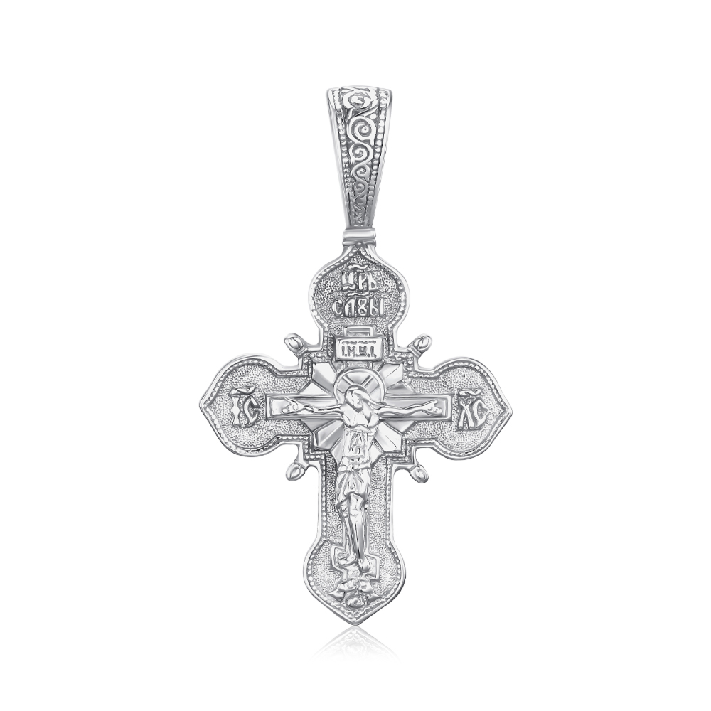 Срібний хрестик 74332