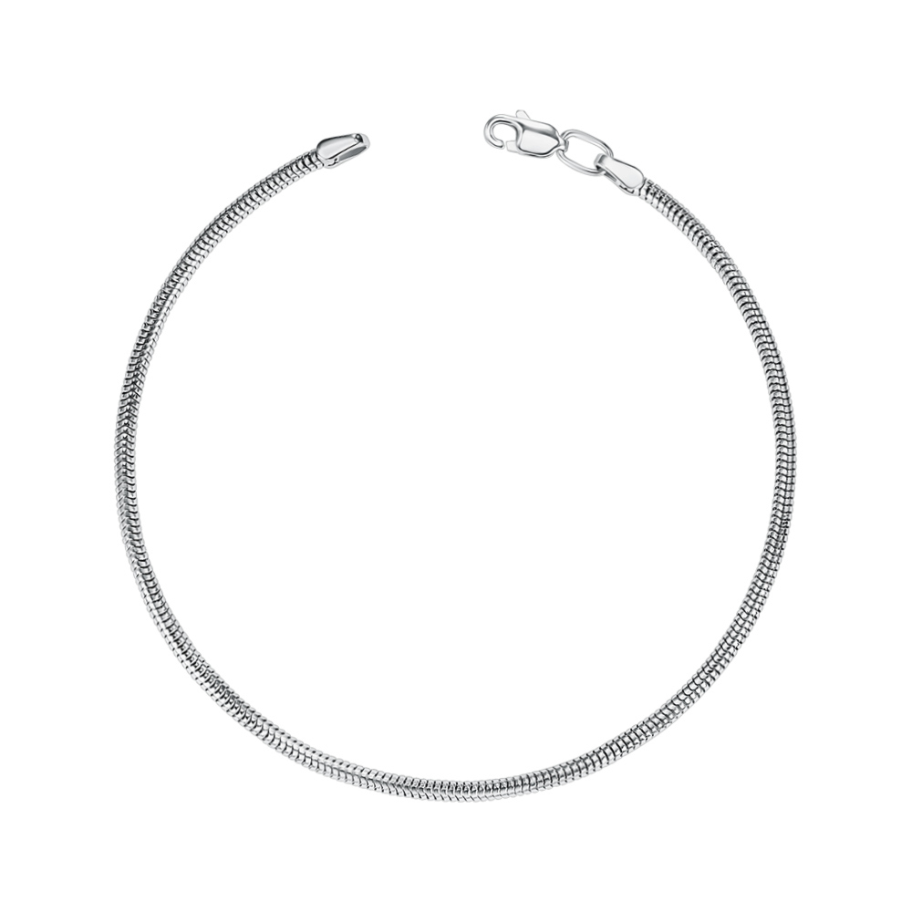 Серебряный браслет без вставки 76146-7.5-7/12