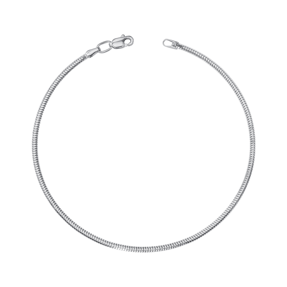 Серебряный браслет без вставки 77146-6.5-8/12