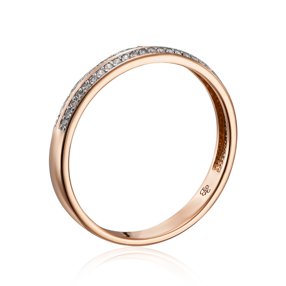 Золотое кольцо с бриллиантами. Артикул 800015/01/1/8007
