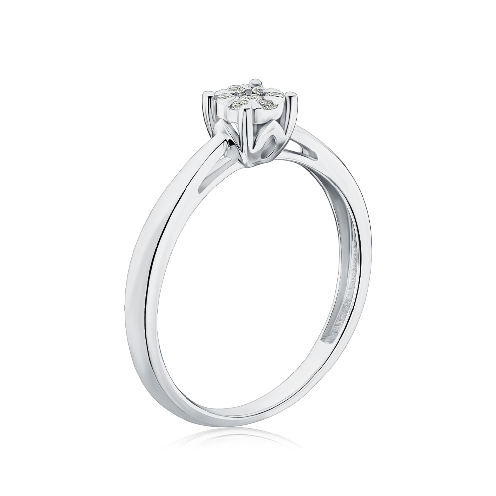 Золота каблучка з діамантами 800133/97/1/9082