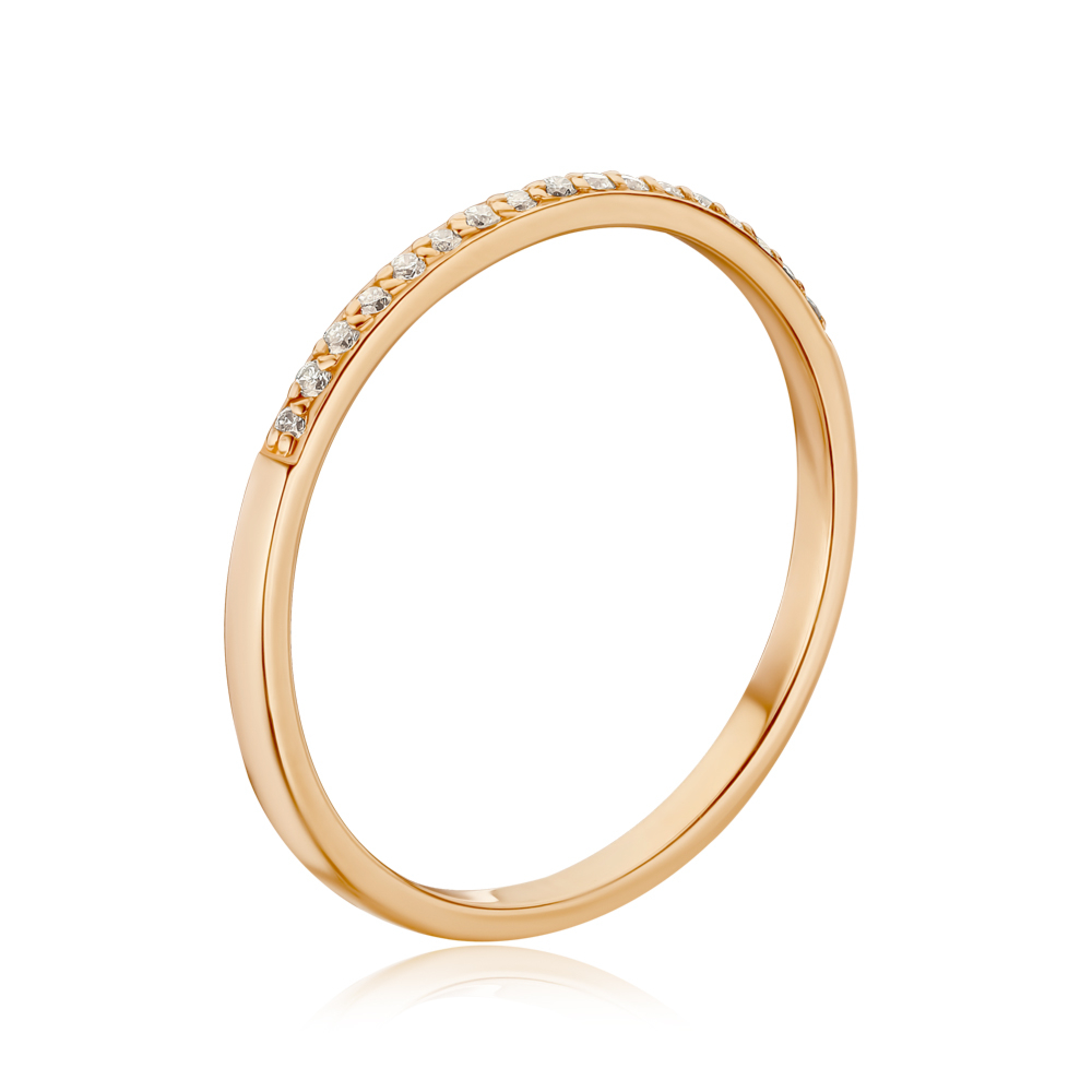 Золотое кольцо с бриллиантами 800148/01/0/9023
