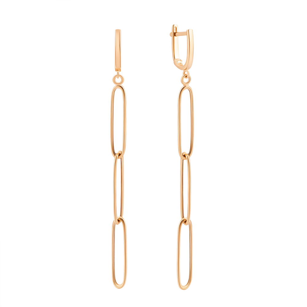 Золотые серьги-подвески. Артикул UG580119