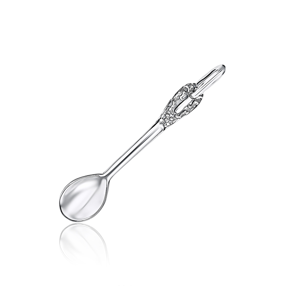 Сувенірна срібна ложка-загребушка 804п