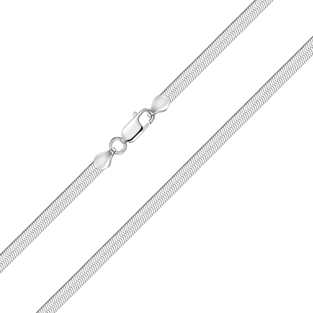 Срібний ланцюжок Снейк 823Р 12/45