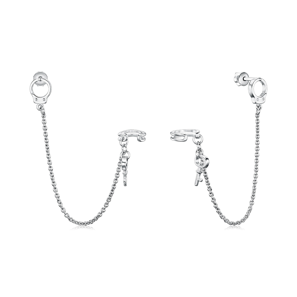 Серебряные серьги 82844