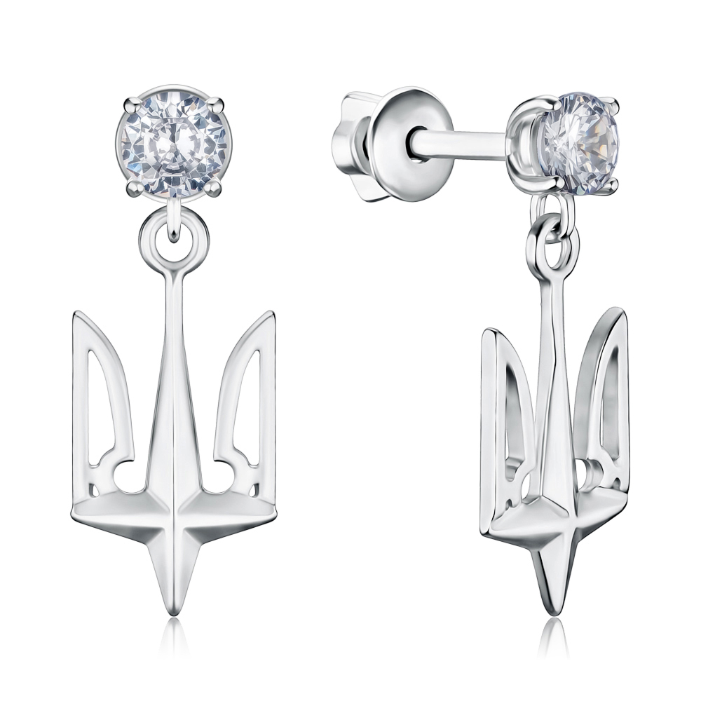 Срібні сережки 82879б