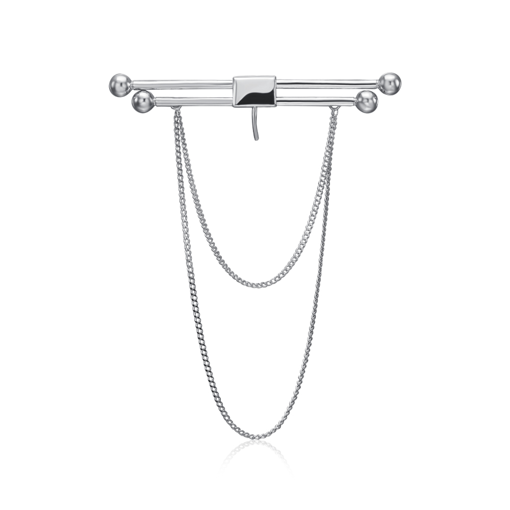 Срібна брошка без вставки 90149/12/1