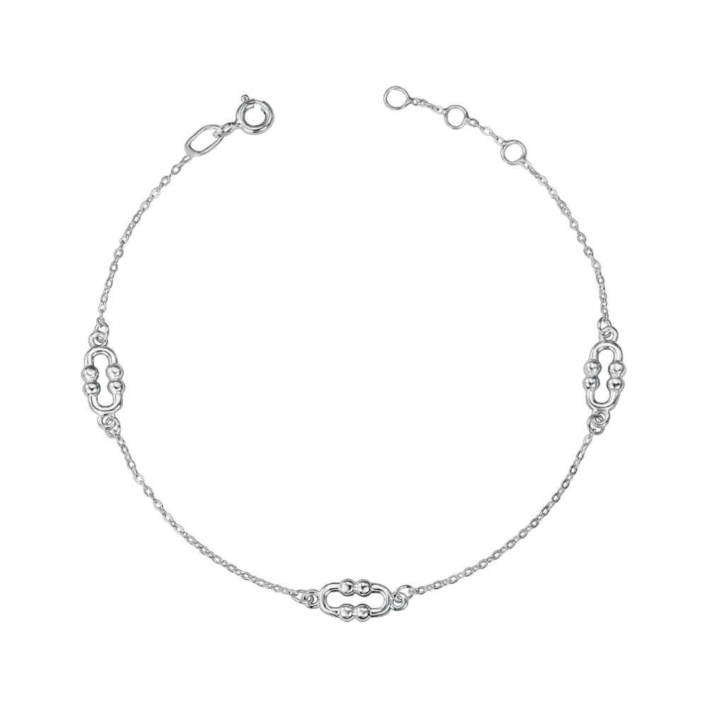 Срібний браслет без вставки 90192/66024-3/12/1