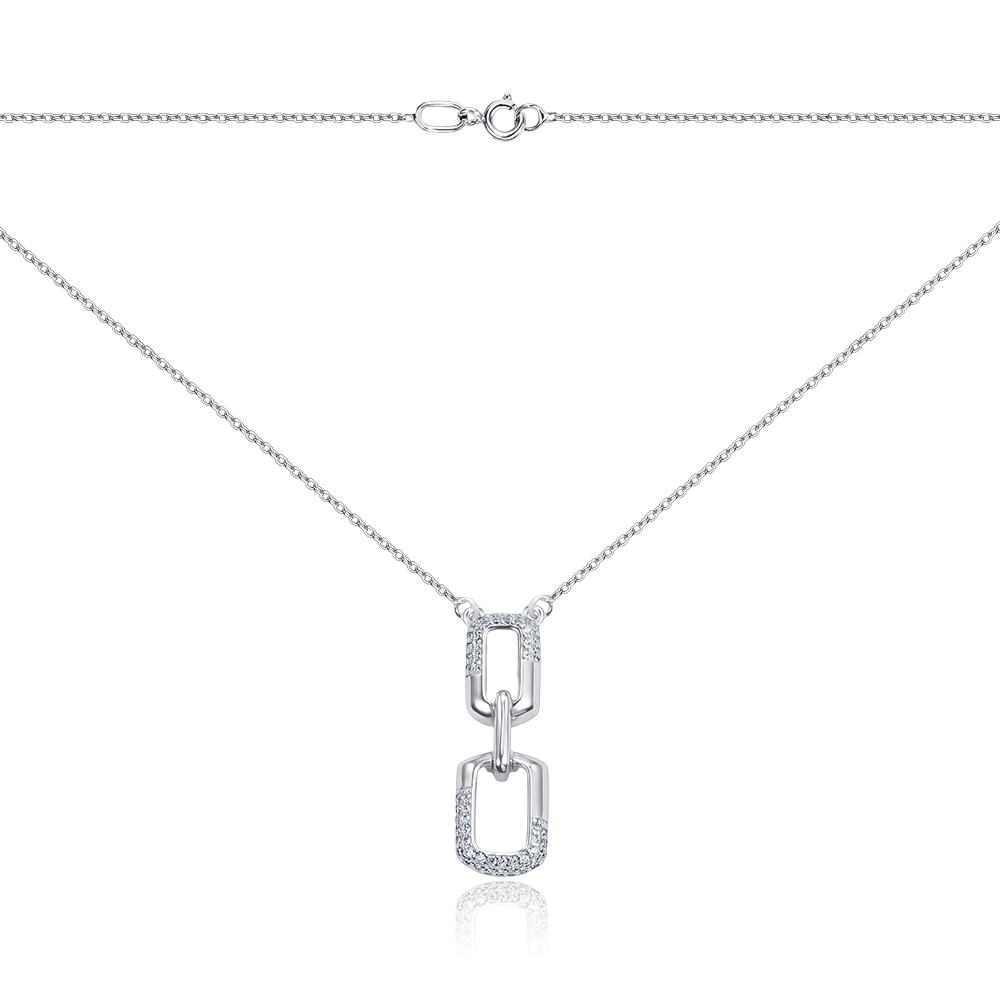 Срібне кольє 96102/66024-3/12/1/1