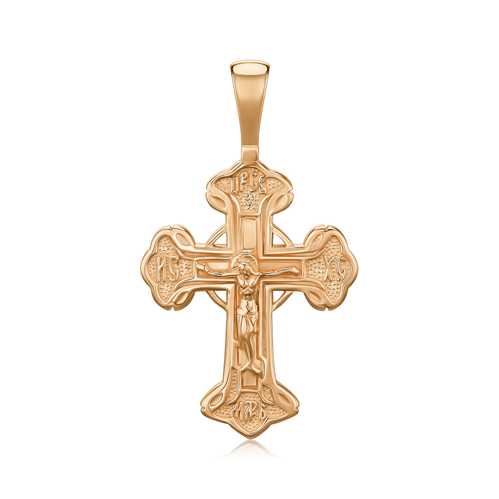 Срібний позолочений хрестик 35132-Пз/17/0