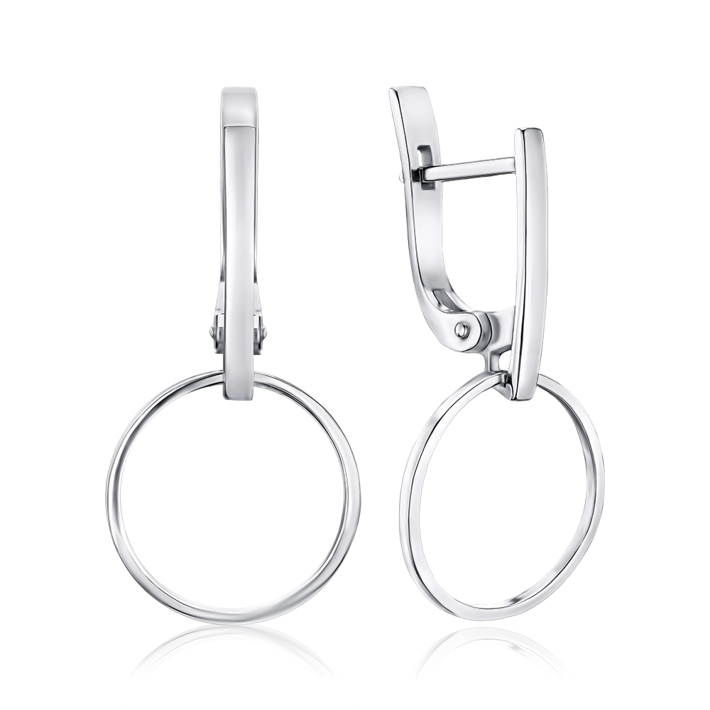 Срібні сережки МН-303 с Rh